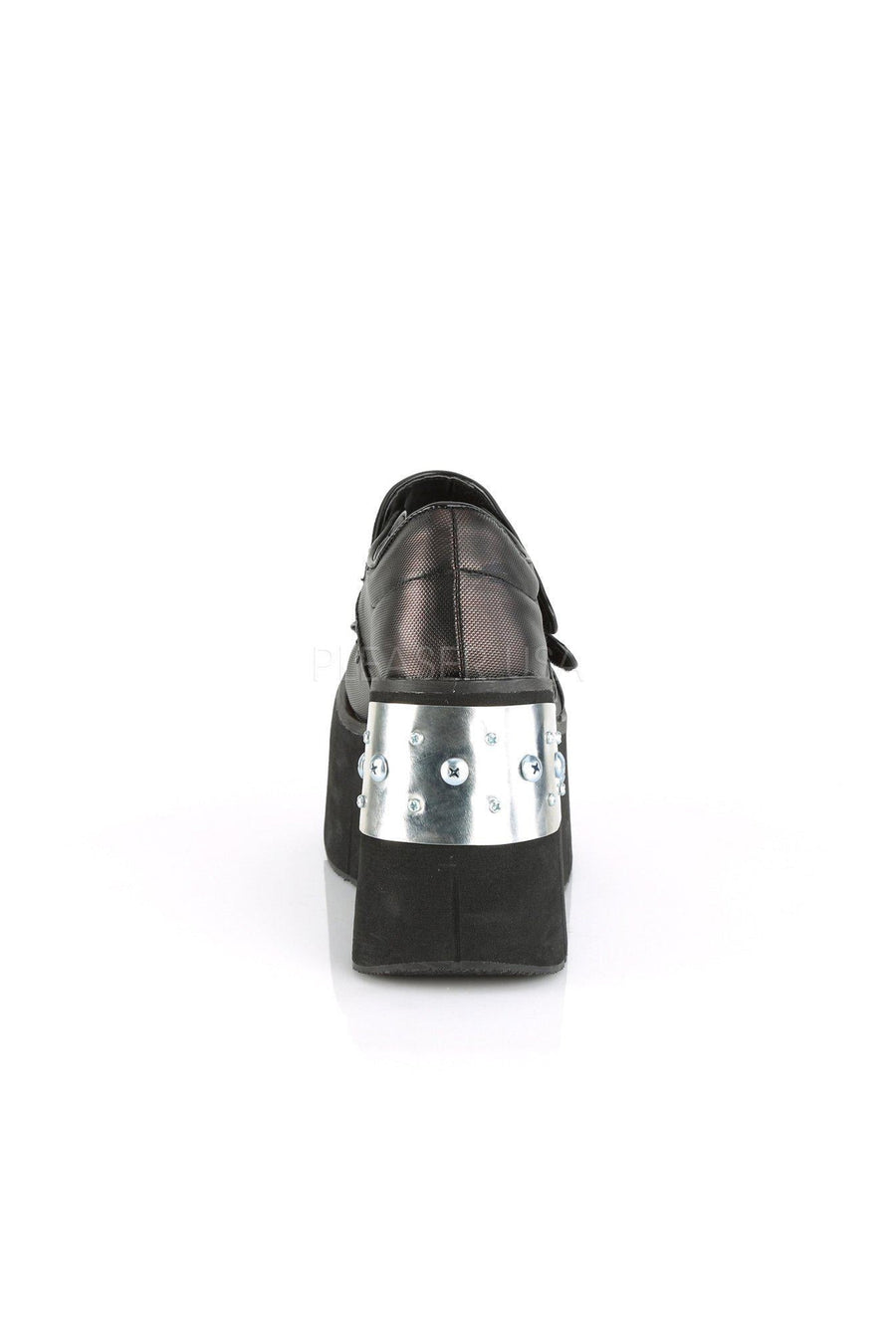 Demonia KERA-13  Maryjane in Black Faux Leather