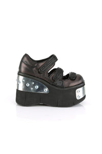 Demonia KERA-13  Maryjane in Black Faux Leather