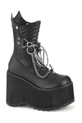 KERA-130 Knee Boot | Black Faux Leather