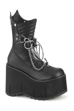 KERA-130 Knee Boot | Black Faux Leather
