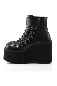 Demonia KERA-21 Ankle Boot in Black Faux Leather