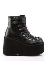 Demonia KERA-21 Ankle Boot in Black Faux Leather