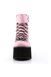Demonia KERA-21  Ankle Boot in Pink Faux Leather