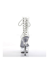 KISS-1016C Platform Boot | Clear Vinyl-Pleaser-Ankle Boots-SEXYSHOES.COM