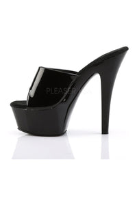 Pleaser KISS-201 Platform Sandal in Black Patent
