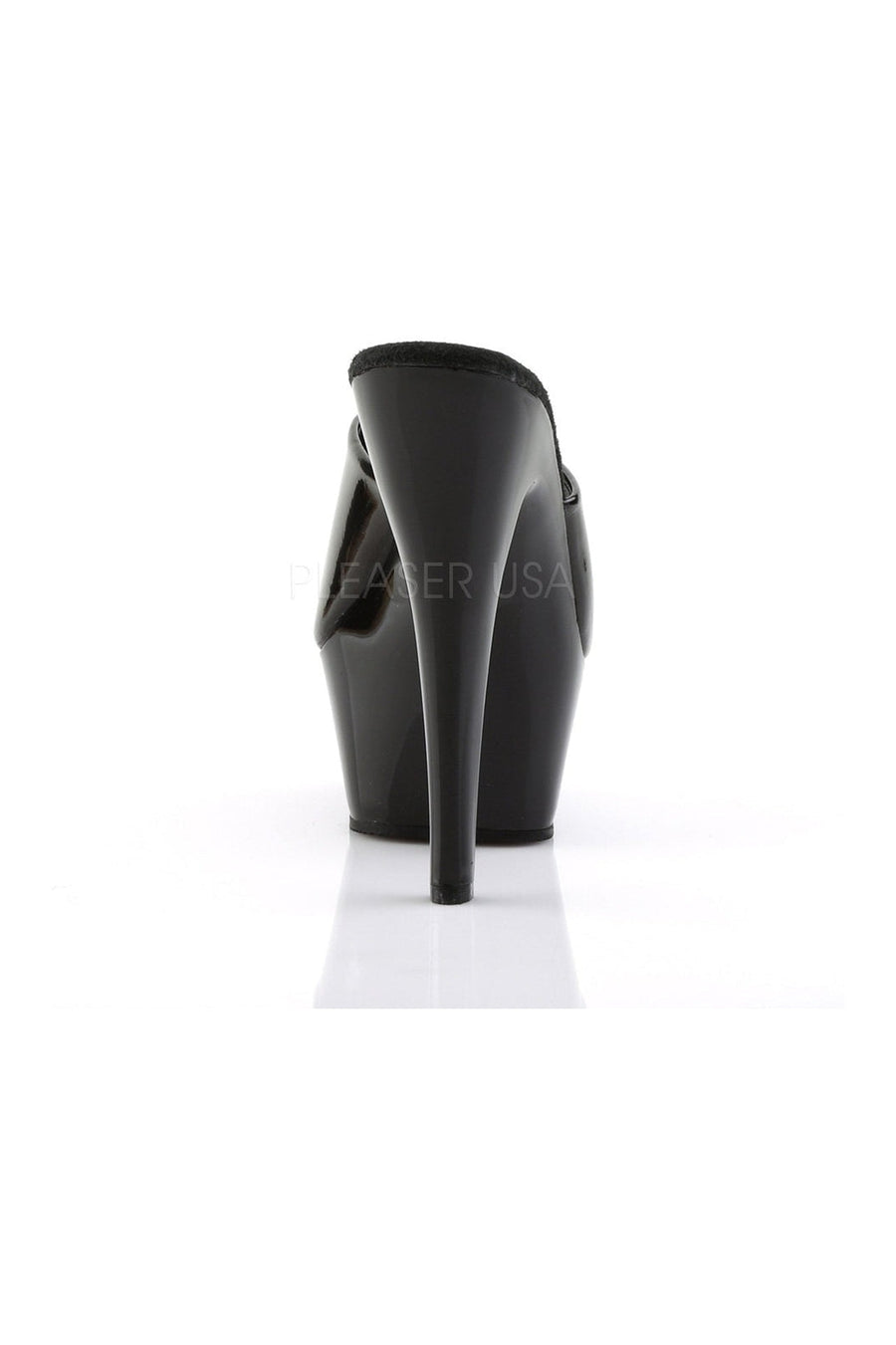 Pleaser KISS-201 Platform Sandal in Black Patent
