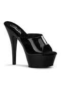 KISS-201 Platform Sandal | Black Patent