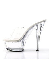Pleaser KISS-201 Platform Sandal in Clear Vinyl