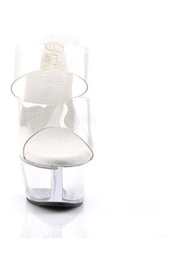 Pleaser KISS-202 Platform Sandal in Clear Vinyl