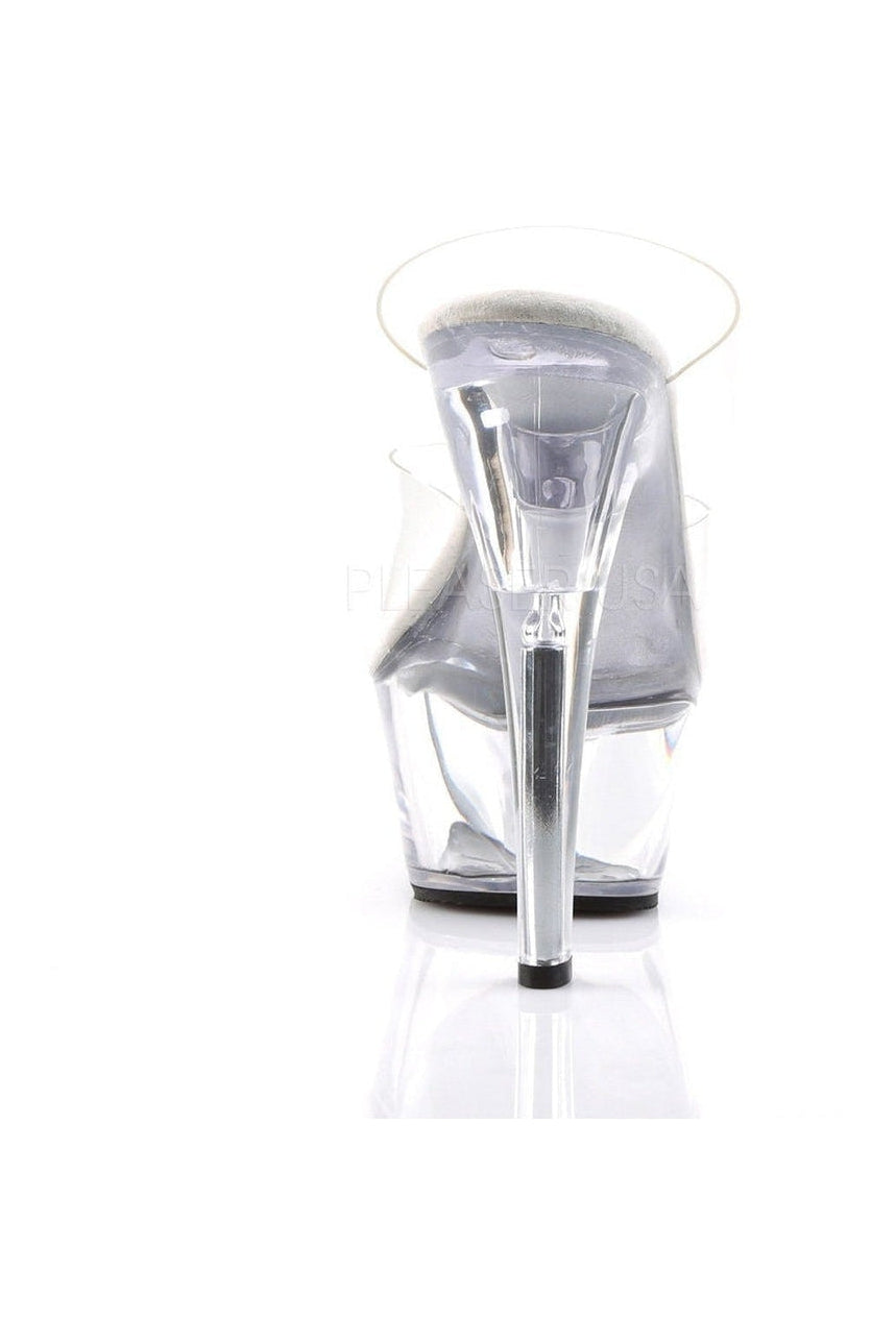 KISS-202 Platform Sandal | Clear Vinyl-Pleaser-Slides-SEXYSHOES.COM