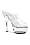 KISS-202 Platform Sandal | Clear Vinyl