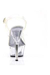 Pleaser KISS-208 Platform Sandal in Clear Vinyl