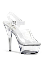 KISS-208 Platform Sandal | Clear Vinyl