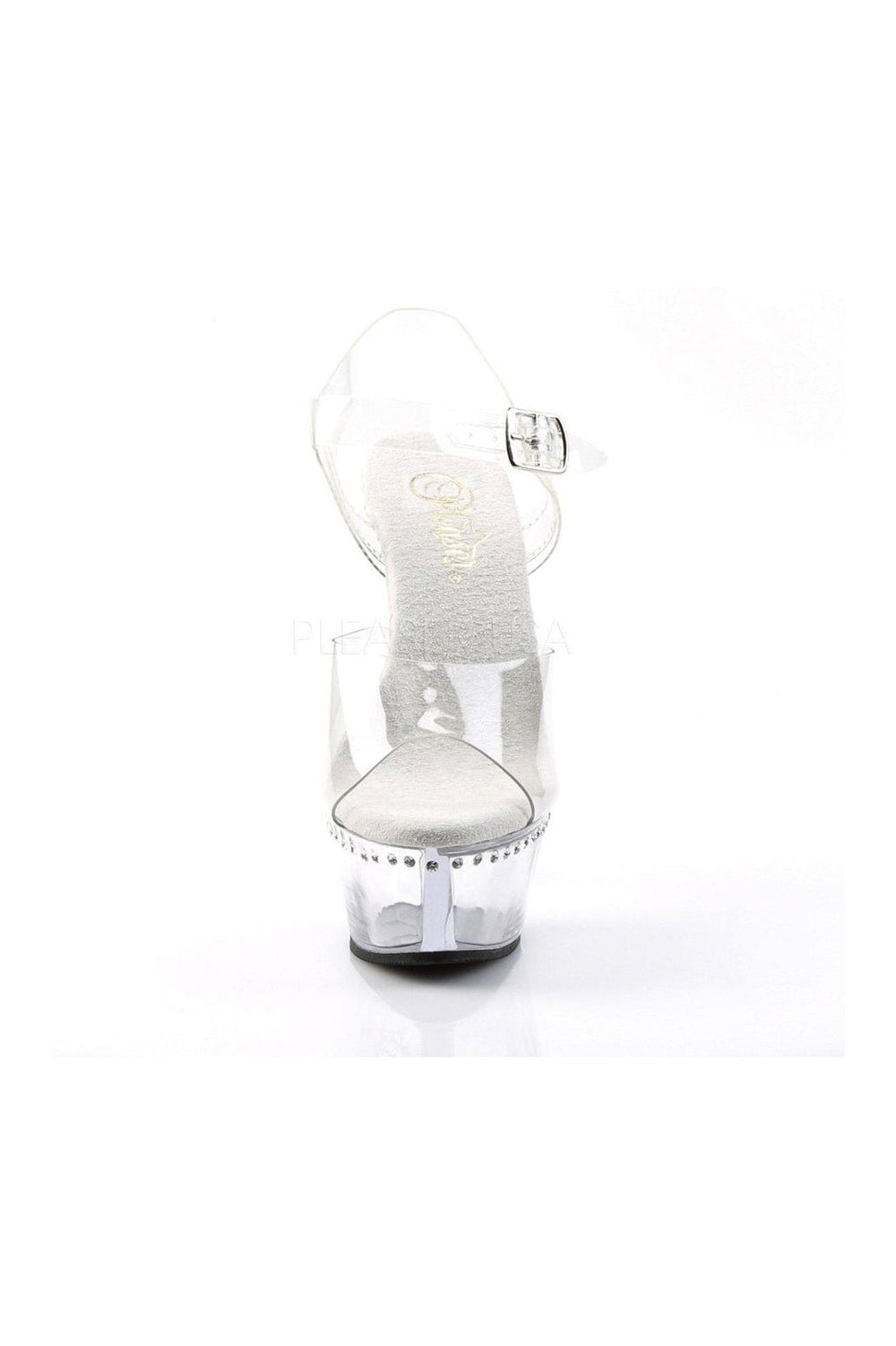 KISS-208LS Platform Sandal | Clear Vinyl-Pleaser-Sandals-SEXYSHOES.COM