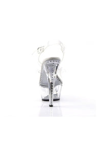 Pleaser KISS-208LS Platform Sandal in Clear Vinyl