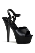 KISS-209 Platform Sandal | Black Genuine Leather