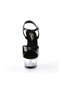 Pleaser KISS-209 Platform Sandal in Black Patent
