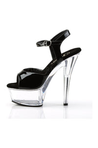 Pleaser KISS-209 Platform Sandal in Black Patent