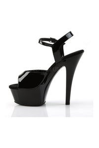 Pleaser KISS-209 Platform Sandal in Black Patent