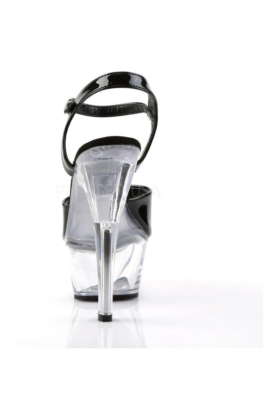 Pleaser KISS-209 Platform Sandal in Black Patent
