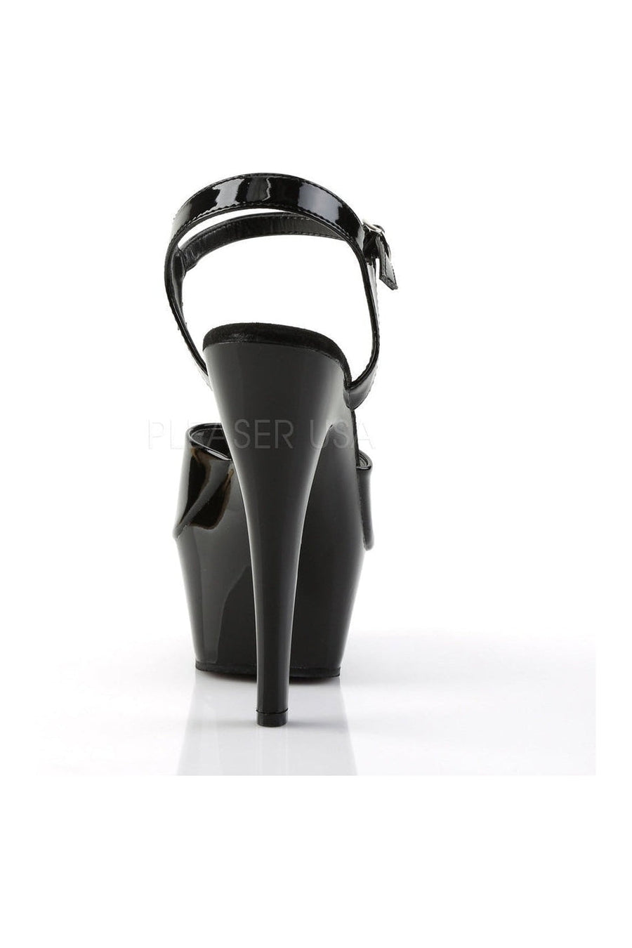 Pleaser KISS-209 Platform Sandal in Black Patent