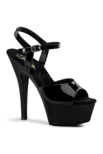 KISS-209 Platform Sandal | Black Patent