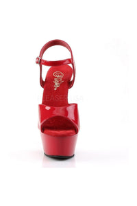 Pleaser KISS-209 Platform Sandal in Red Patent