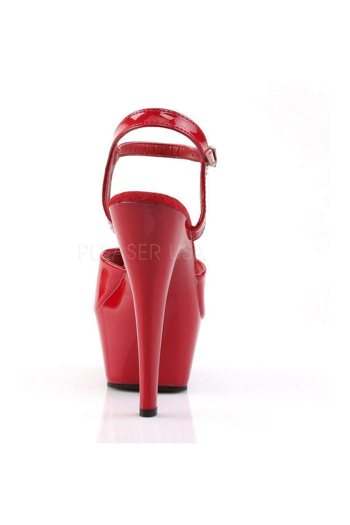 KISS-209 Platform Sandal | Red Patent-Pleaser-Sandals-SEXYSHOES.COM