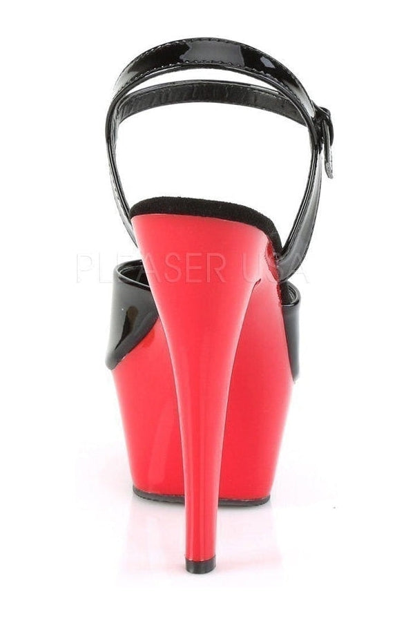 KISS-209 Stripper Platform Sandal | Black Patent-Pleaser-SEXYSHOES.COM