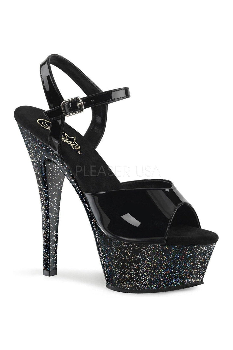 Pleaser Black Sandals Platform Stripper Shoes | Buy at Sexyshoes.com