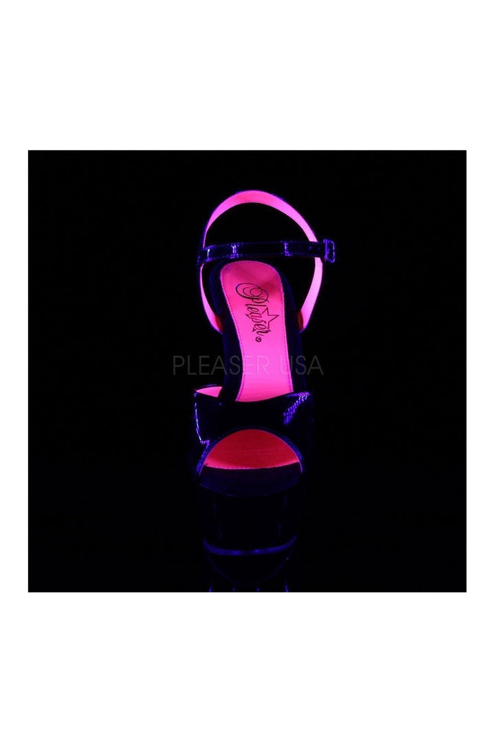 KISS-209TT Platform Sandal | Black Patent-Pleaser-Sandals-SEXYSHOES.COM