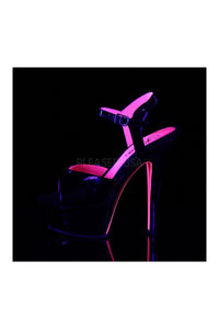 Pleaser KISS-209TT Platform Sandal in Black Patent