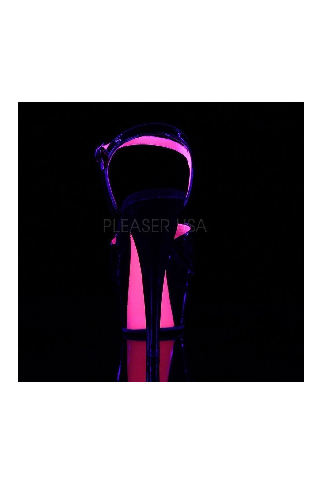 KISS-209TT Platform Sandal | Black Patent-Pleaser-Sandals-SEXYSHOES.COM