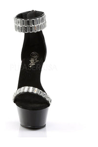 Pleaser KISS-269RS Platform Sandal in Black Patent