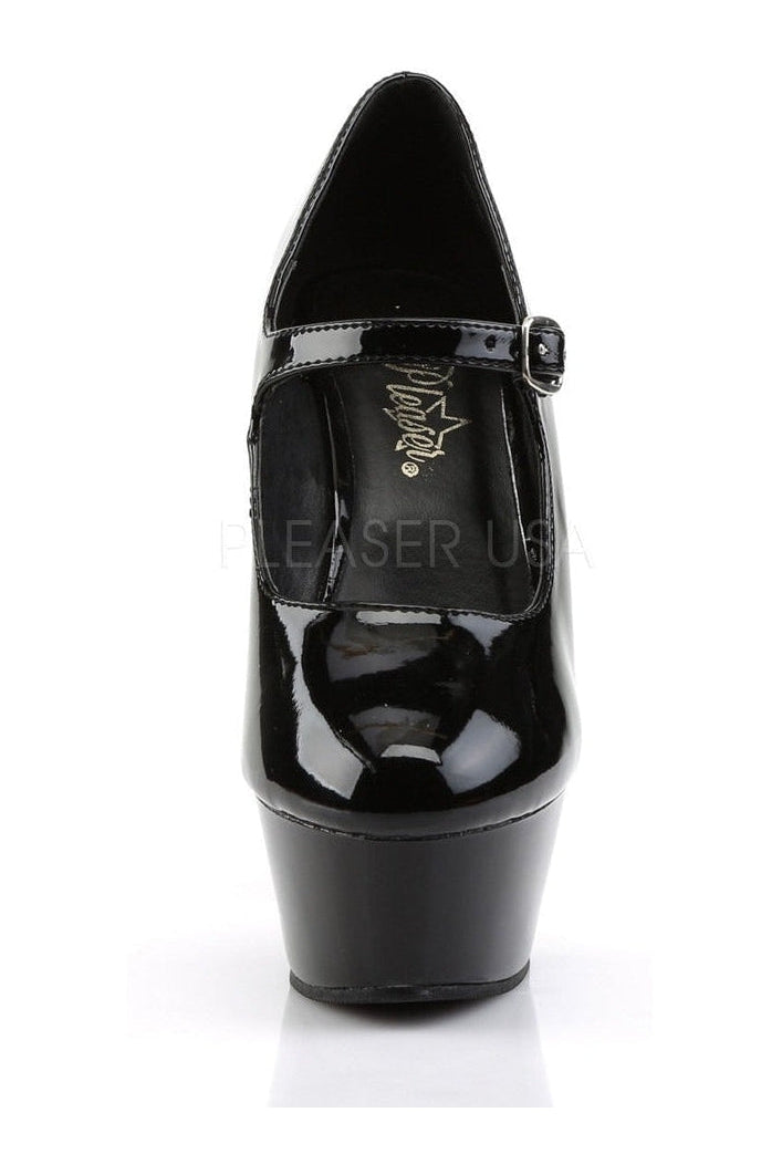 Pleaser KISS-280 Platform Pump in Black Patent