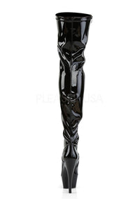 Pleaser KISS-3000 Platform Boot in Black Patent