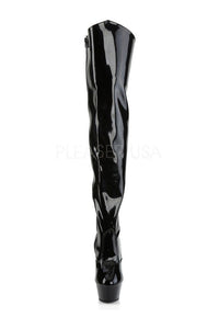 Pleaser KISS-3010 Platform Boot in Black Patent