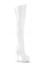 KISS-3010 Platform Boot  | White Patent
