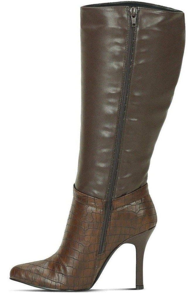 Knee High Boot-Brown-Sexyshoes Brand-Knee Boots-SEXYSHOES.COM