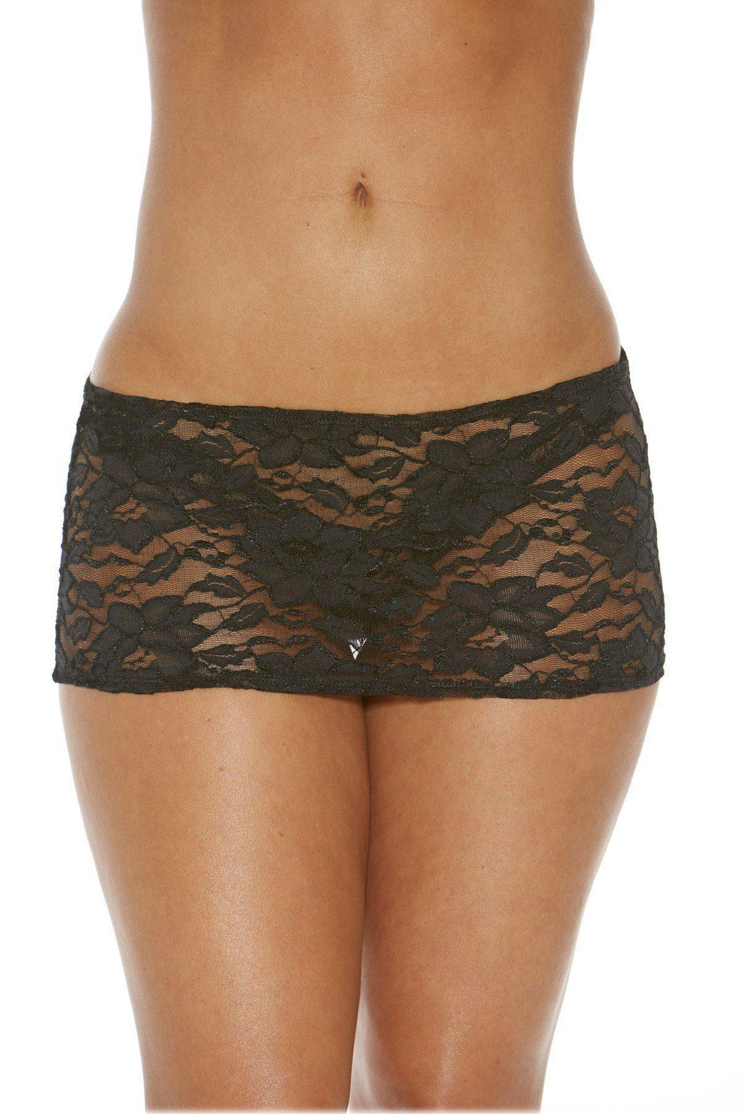 Bodyshotz Lace Skirt in Black  from SexyShoes.com