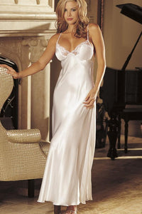 Shirley of Hollywood Charmeuse And Lace in White  from SexyShoes.com