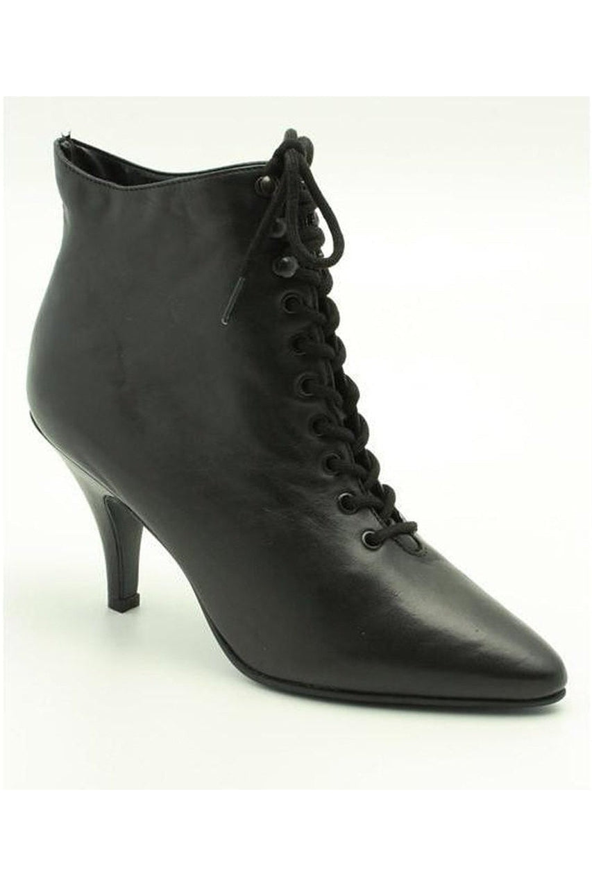 Lace Up Boot - Black Genuine Leather-Sexyshoes Brand-Black-Ankle Boots-SEXYSHOES.COM
