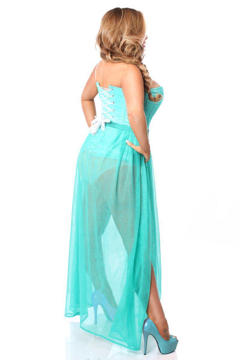 Daisy Corsets Lavish 2 PC Ice Princess Corset Costume in Turquoise 