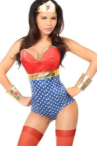 Daisy Corsets Lavish 3 PC Sexy Superhero Costume in Multi  from SexyShoes.com