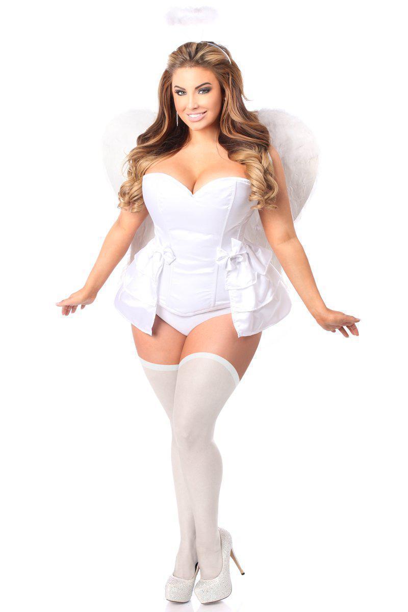 Lavish 4 PC Angelic Corset Costume-Daisy Corsets-SEXYSHOES.COM