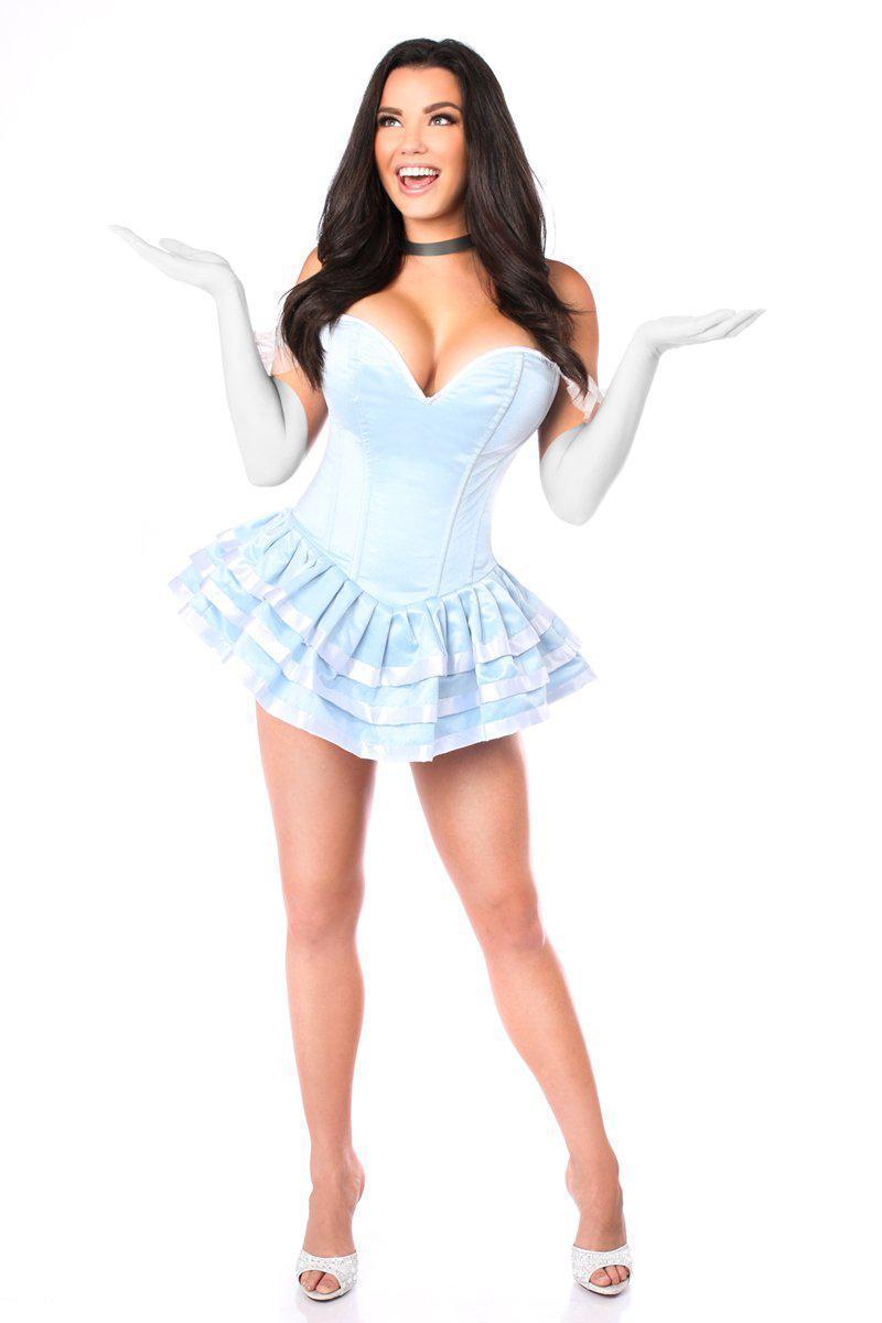 Daisy Corsets Lavish 4 PC Fairytale Princess Costume in Blue 