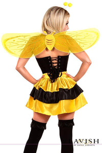 Daisy Corsets Lavish 4 PC Queen Bee Costume in Black 