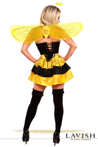 Daisy Corsets Lavish 4 PC Queen Bee Costume in Black 