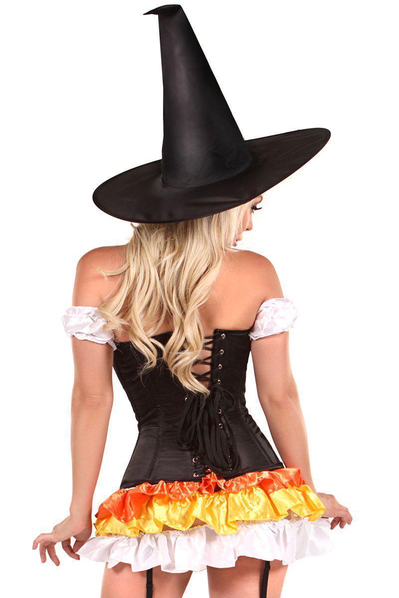 Daisy Corsets Lavish 4 PC Witch Corset Costume in Black 