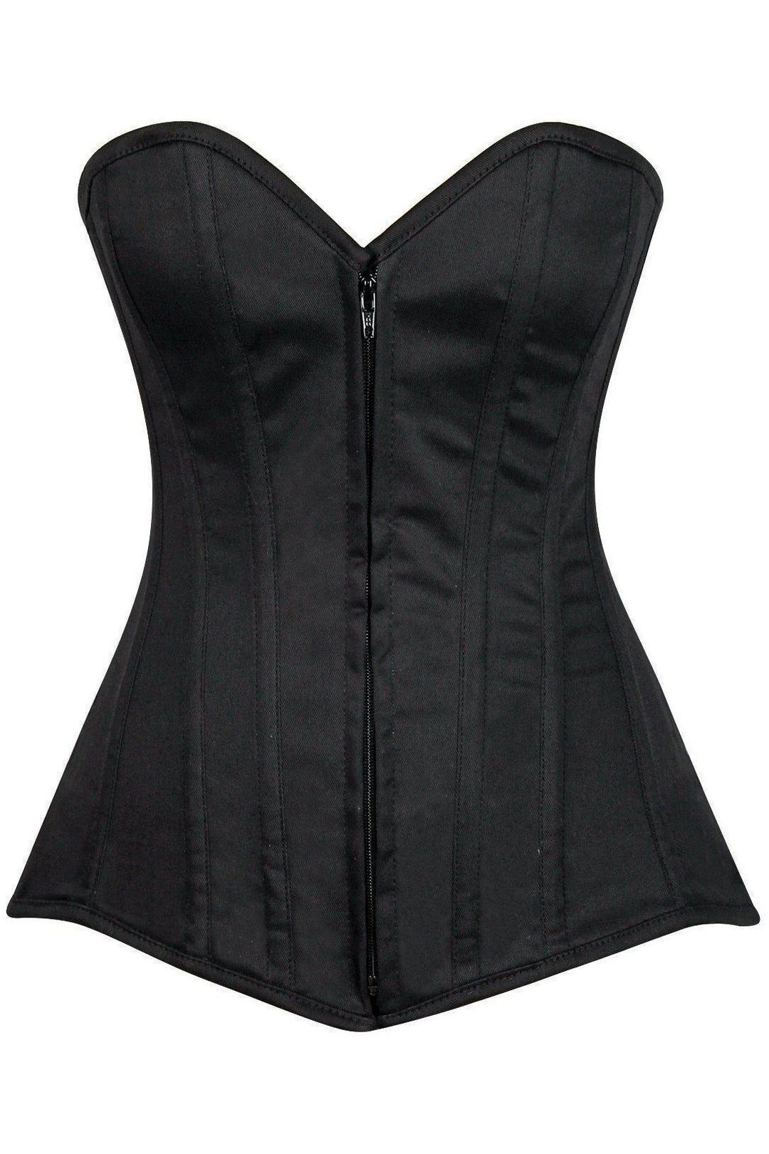 Daisy Corsets Lavish Black Cotton Overbust Corset in Black 